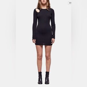 NWT-The Kooples Women's Cutout Knit Wool Mini Dress in Medium